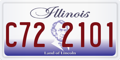 IL license plate C722101