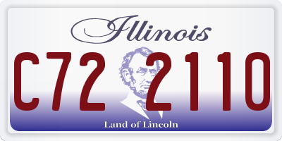 IL license plate C722110