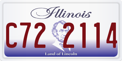 IL license plate C722114