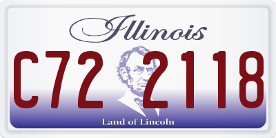 IL license plate C722118