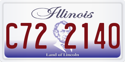 IL license plate C722140