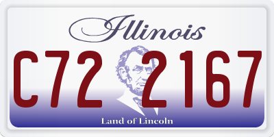 IL license plate C722167