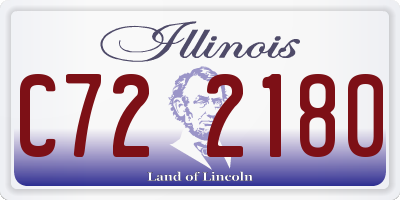 IL license plate C722180