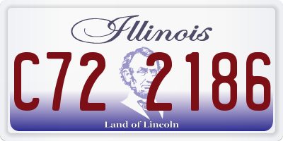 IL license plate C722186