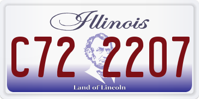 IL license plate C722207