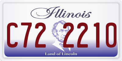 IL license plate C722210