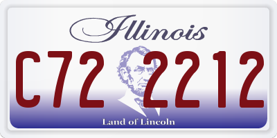 IL license plate C722212