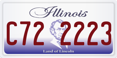 IL license plate C722223