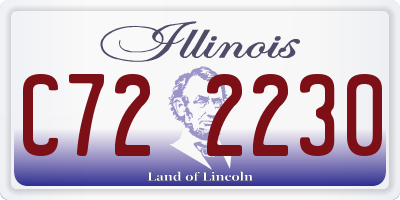 IL license plate C722230