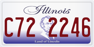 IL license plate C722246