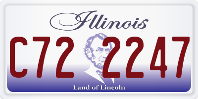 IL license plate C722247