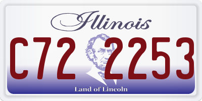 IL license plate C722253