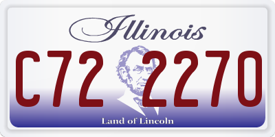 IL license plate C722270