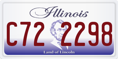 IL license plate C722298