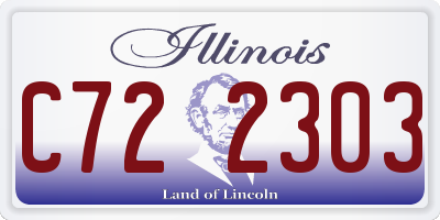IL license plate C722303