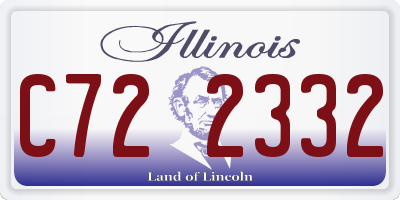 IL license plate C722332