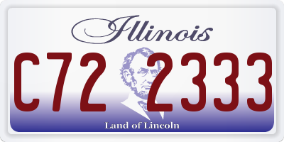 IL license plate C722333