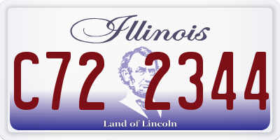 IL license plate C722344