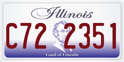 IL license plate C722351