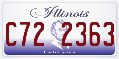 IL license plate C722363