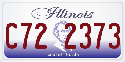 IL license plate C722373