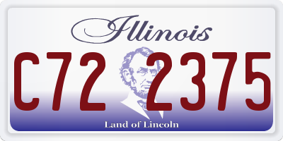 IL license plate C722375
