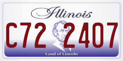 IL license plate C722407