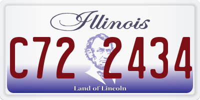 IL license plate C722434