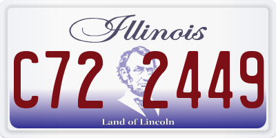 IL license plate C722449