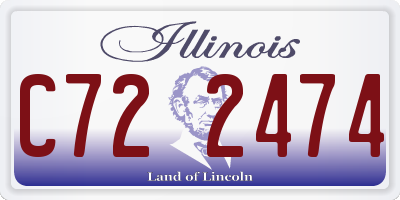 IL license plate C722474