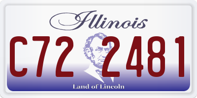 IL license plate C722481