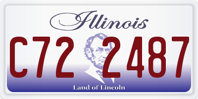 IL license plate C722487