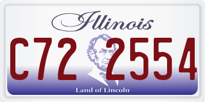 IL license plate C722554