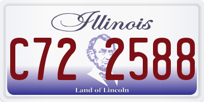 IL license plate C722588