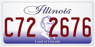 IL license plate C722676