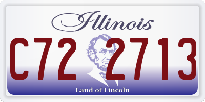 IL license plate C722713