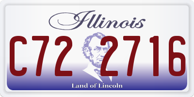 IL license plate C722716