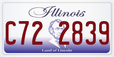IL license plate C722839