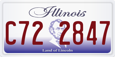 IL license plate C722847