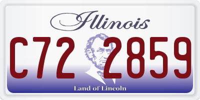 IL license plate C722859
