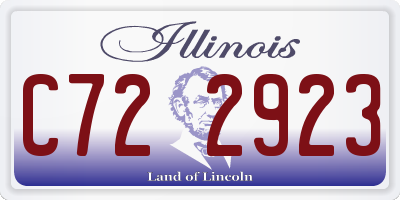 IL license plate C722923
