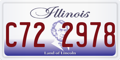 IL license plate C722978