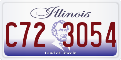 IL license plate C723054