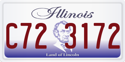 IL license plate C723172