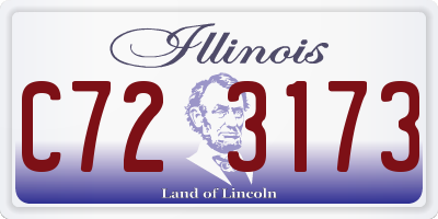 IL license plate C723173