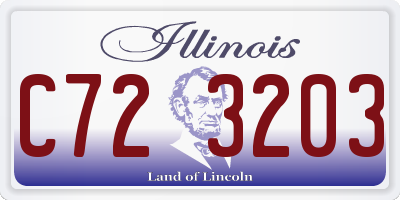 IL license plate C723203