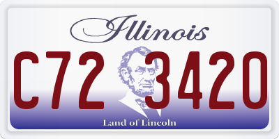 IL license plate C723420