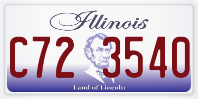 IL license plate C723540