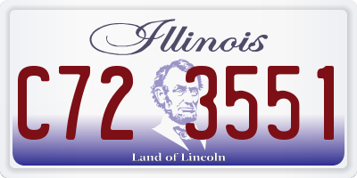 IL license plate C723551