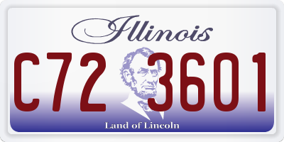 IL license plate C723601